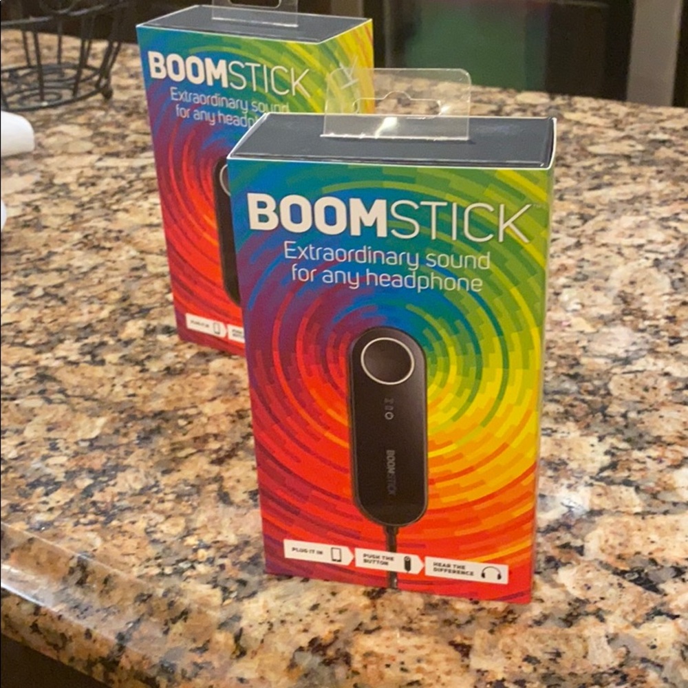 Boomstick headphones enhancer new in box